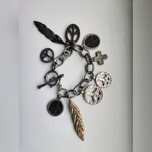 Lucky Brand Chunky Charm Bracelet